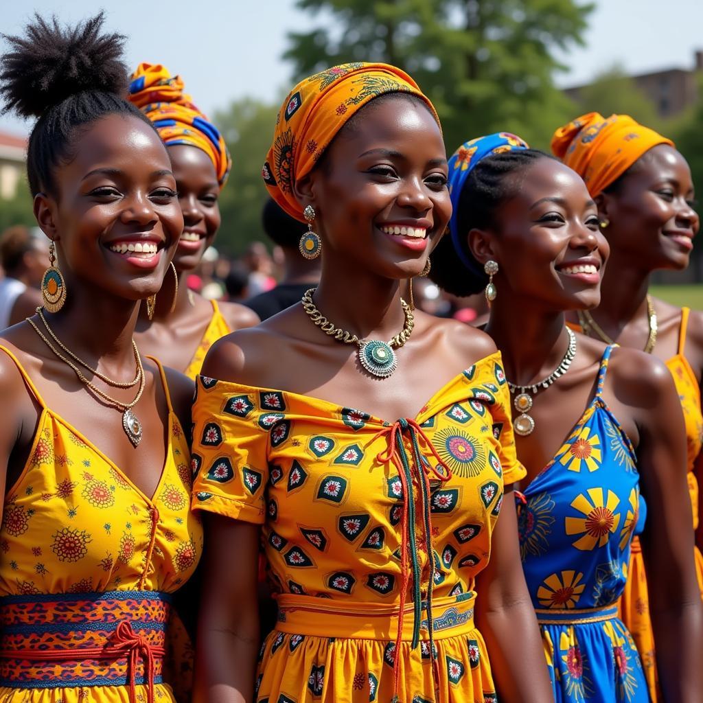 African Women showcasing vibrant Traditional Clothing