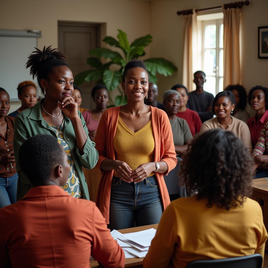 African Women Leading Community Meeting