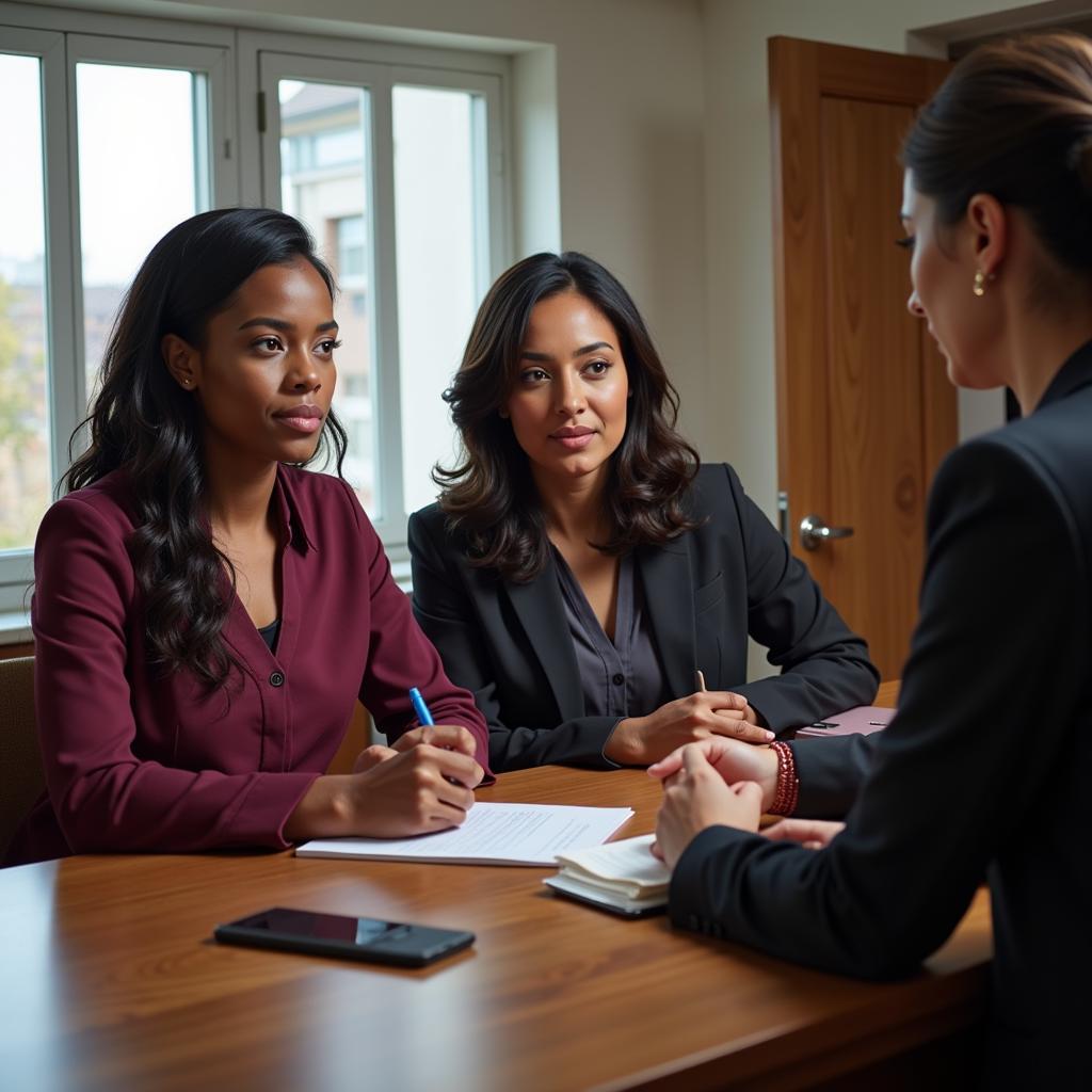 African Women Seeking Legal Advice