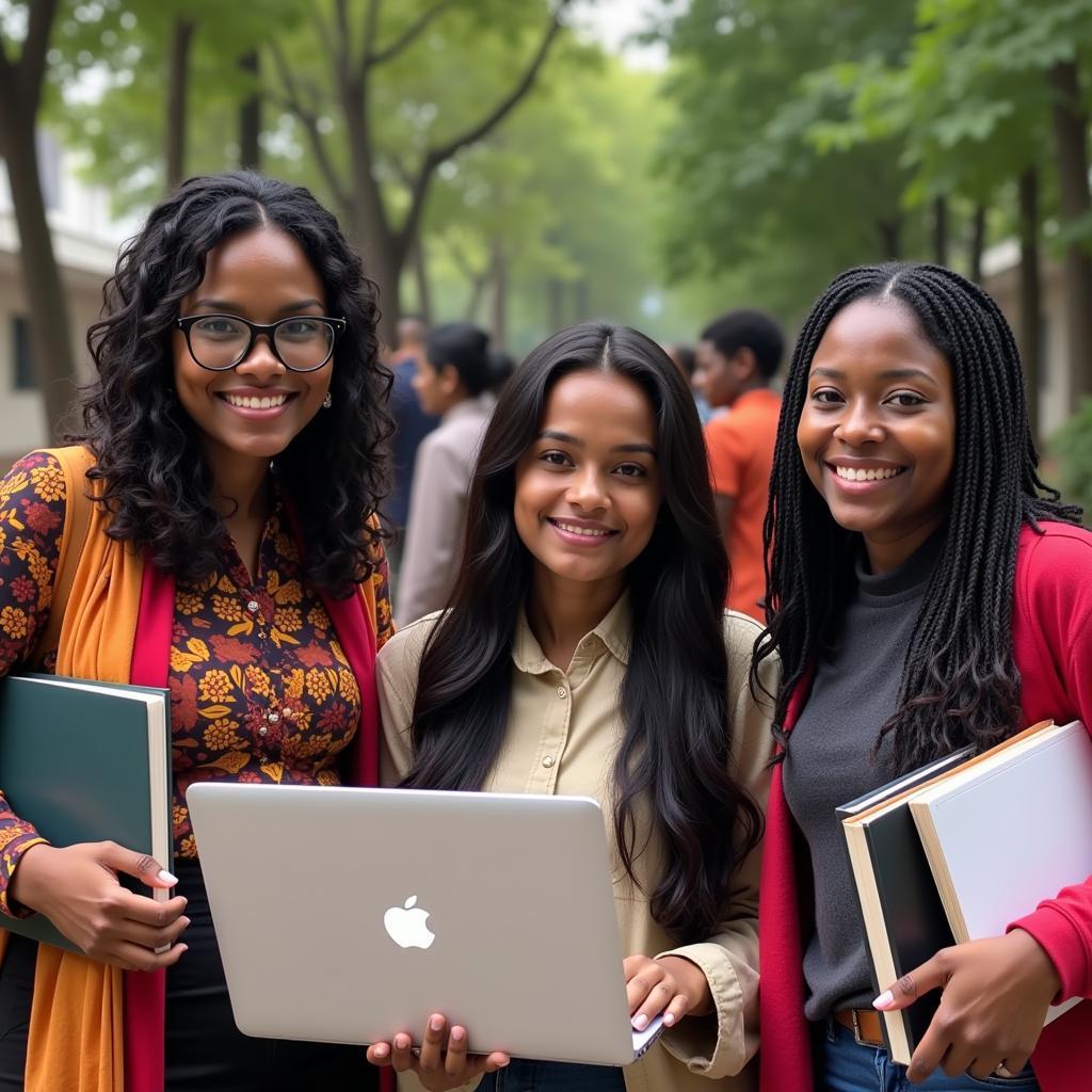 African Women Students at Delhi University