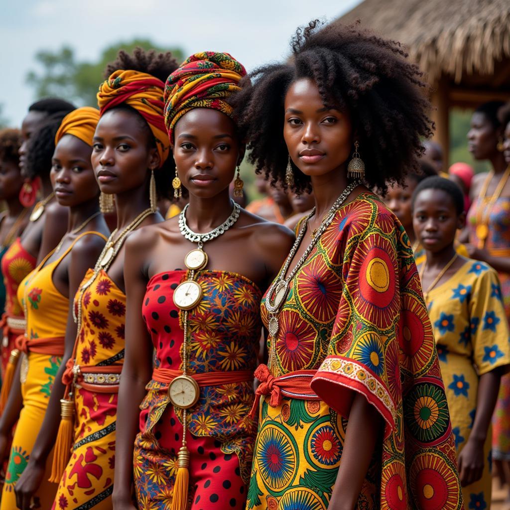 African Women in Traditional Attire