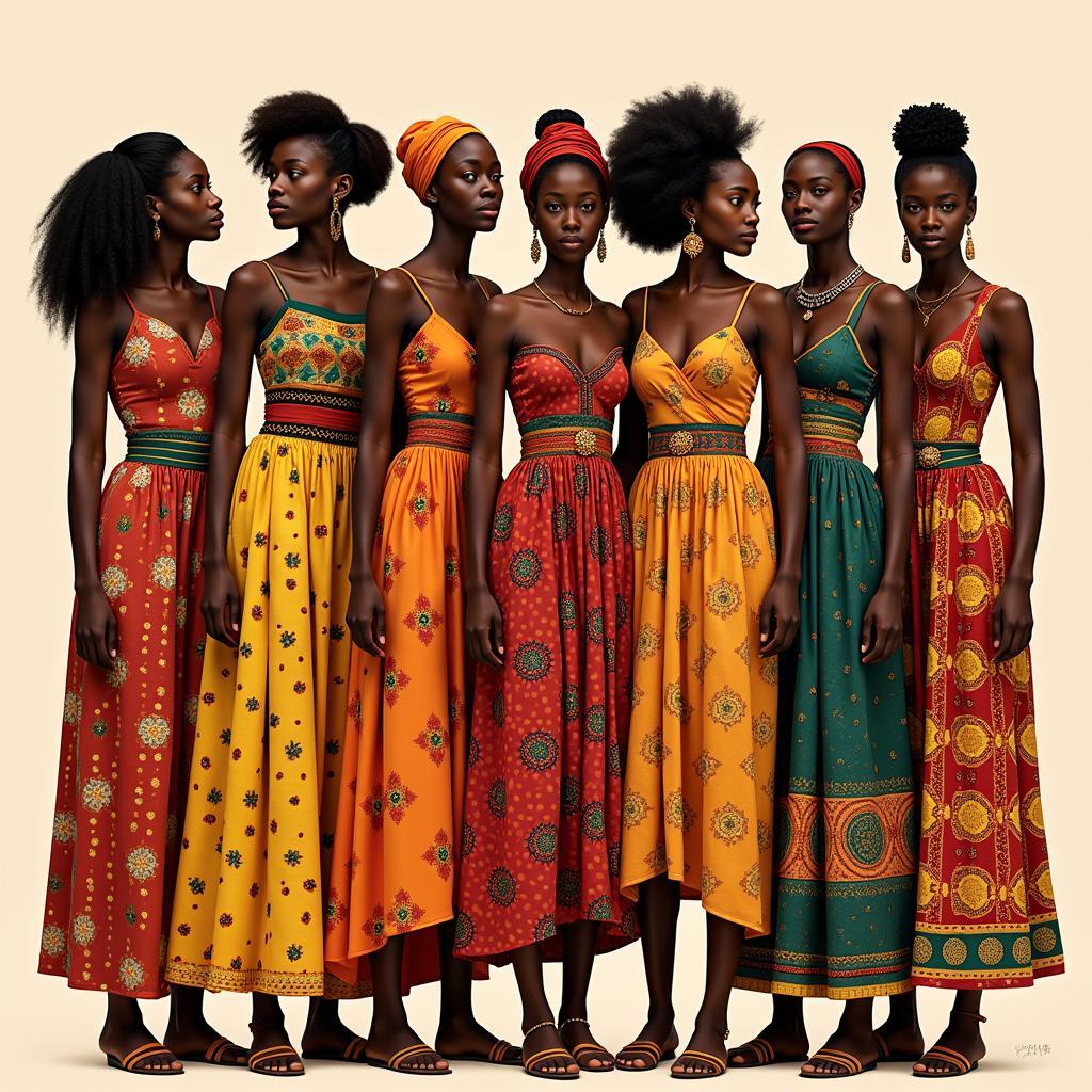 African Women in Traditional Dress