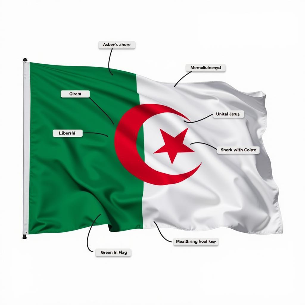 Algerian Flag Symbolism: Green, White, Red Crescent and Star