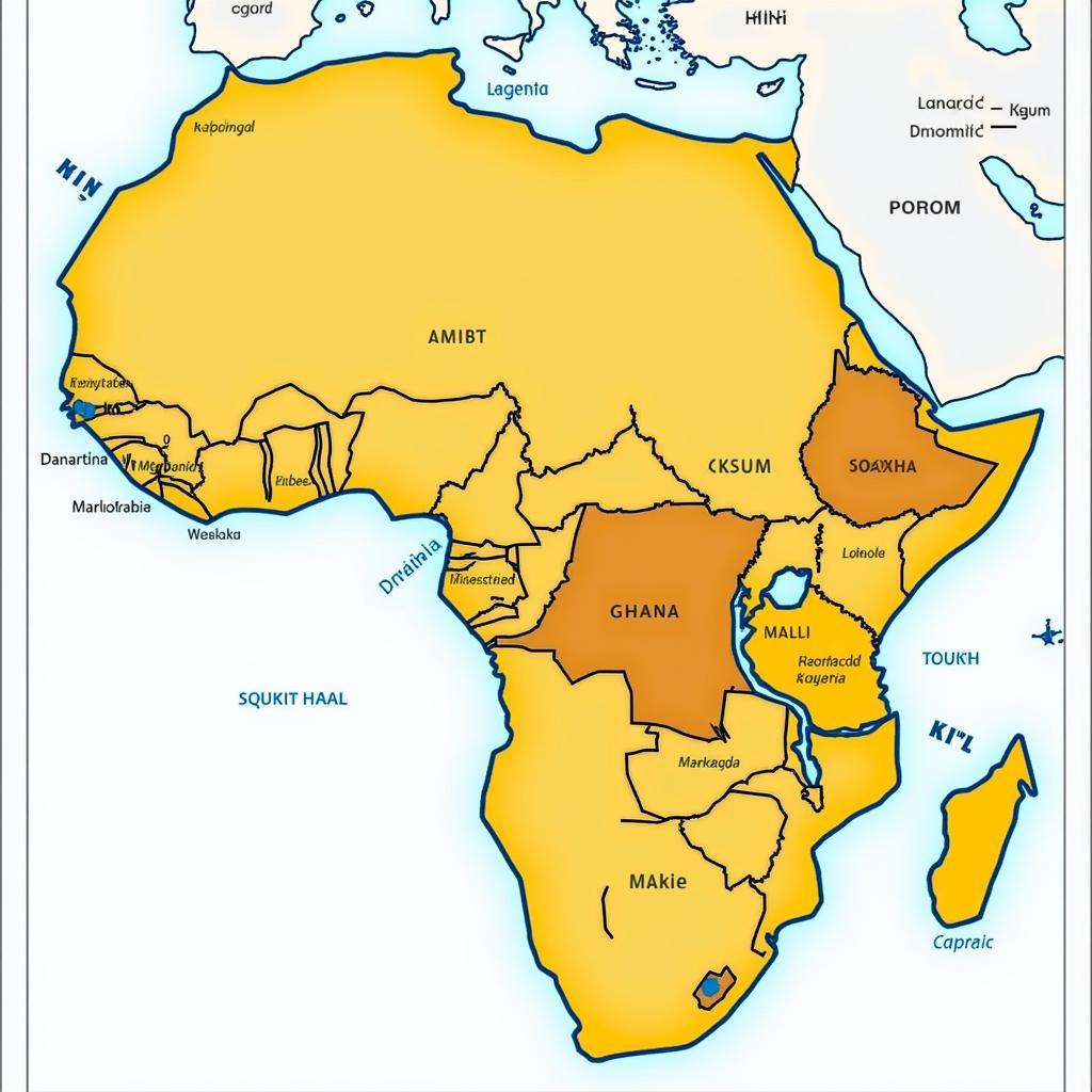 Map of Ancient African Kingdoms