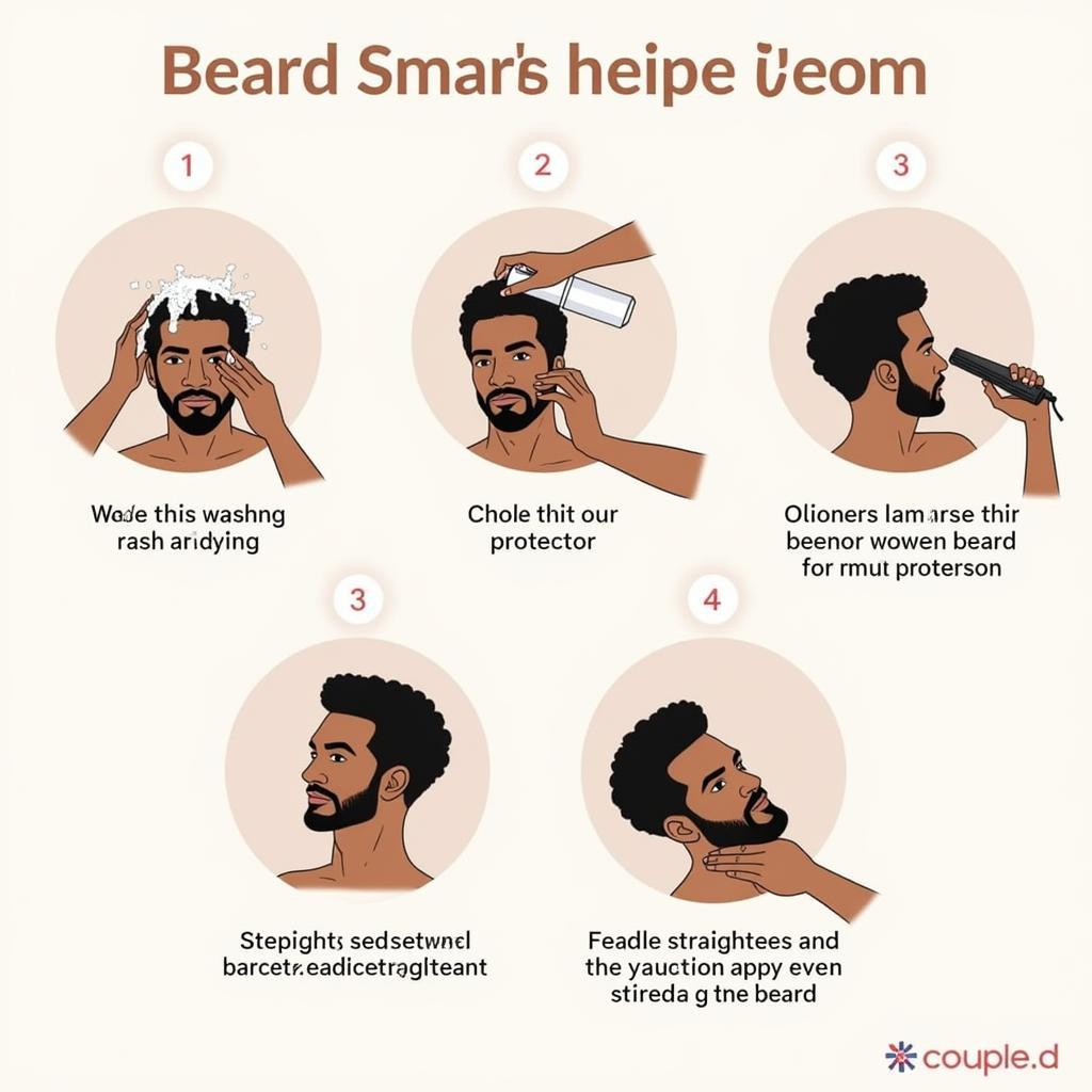 The Correct Way to Apply a Beard Straightener for African American Men