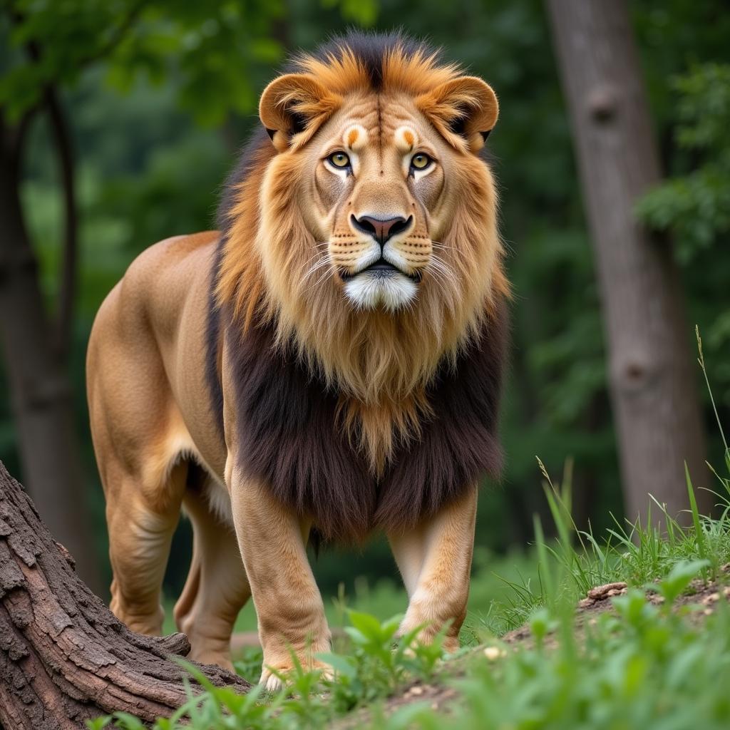 Asiatic Lion in Gir Forest