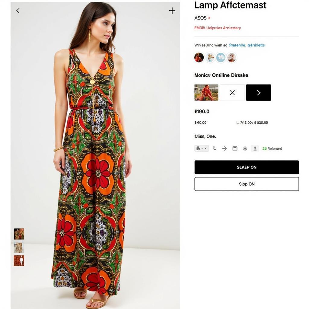 African Inspired Dress on ASOS