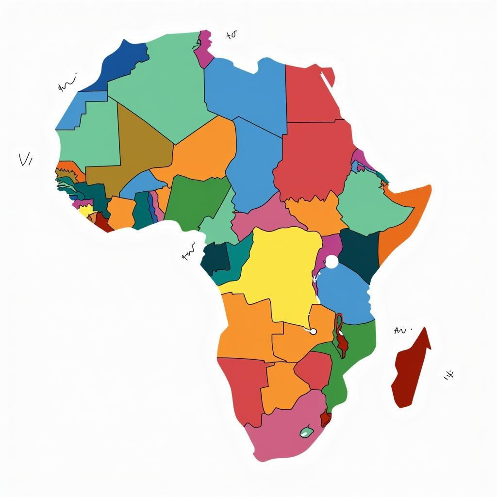 Average Height Map of Africa