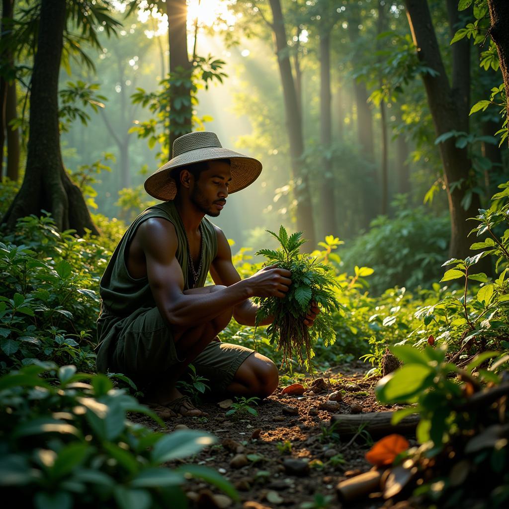 Baka Hunter Gathering Forest Food