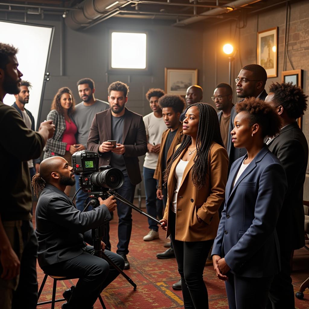 Behind the Scenes of an African American Lifetime Movie Production