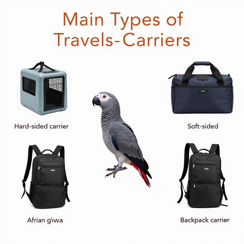 Different Types of African Grey Parrot Travel Carriers