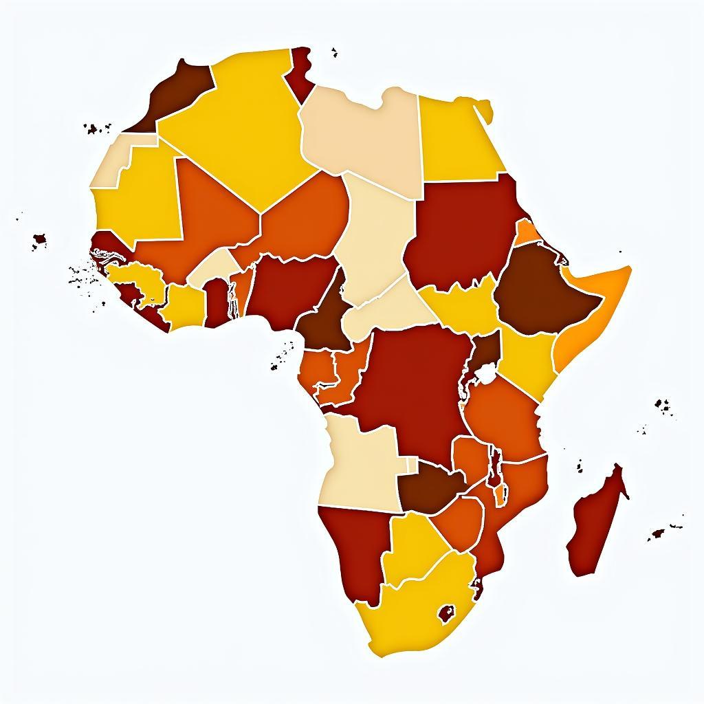 Map of African Countries with Bicameral Legislatures