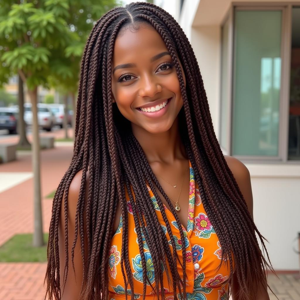 Box Braids Styles 2018