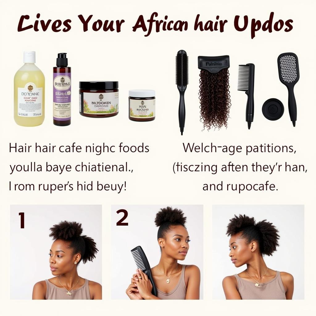 Caring for Your African Hair Updo: Tips and Products