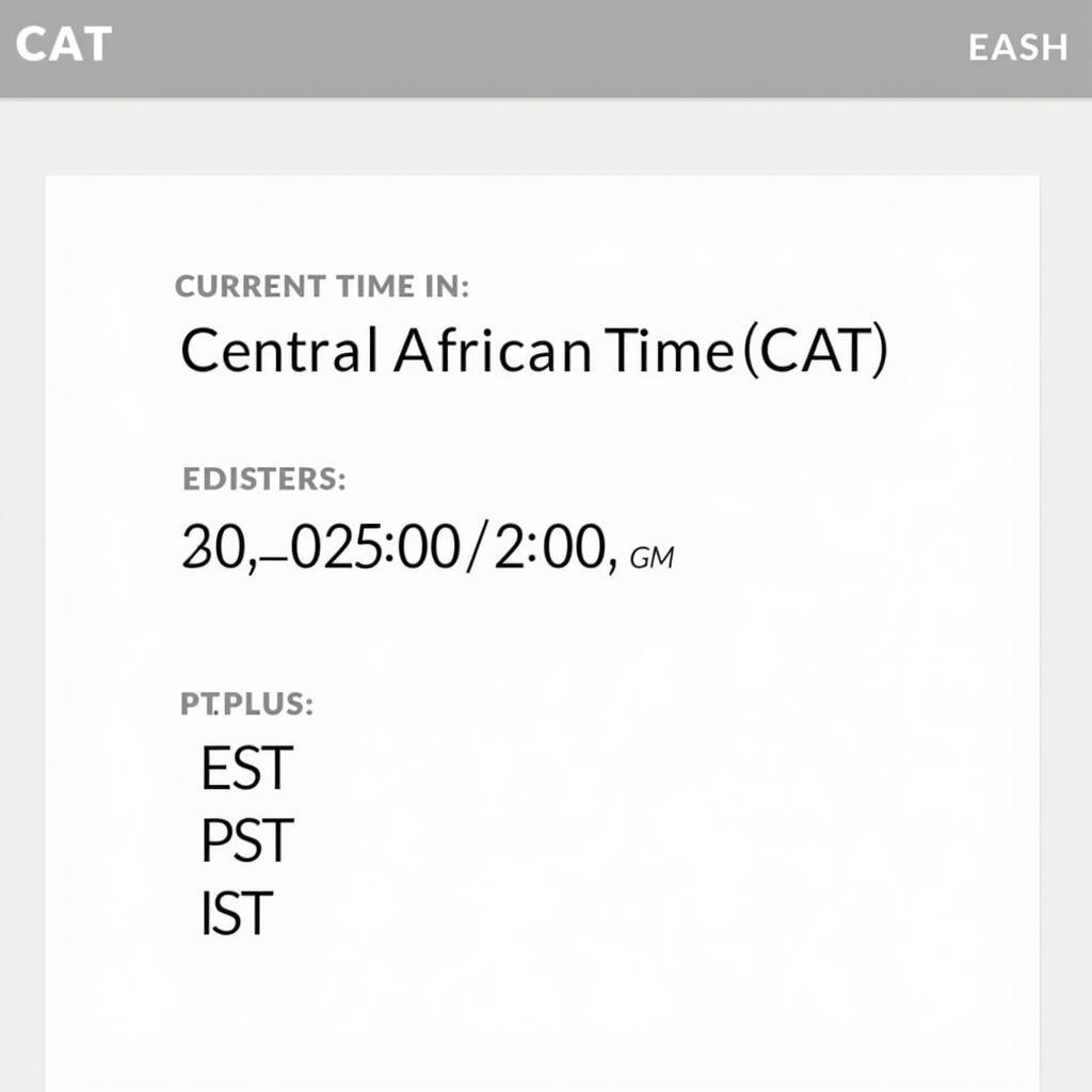 Central African Time Converter