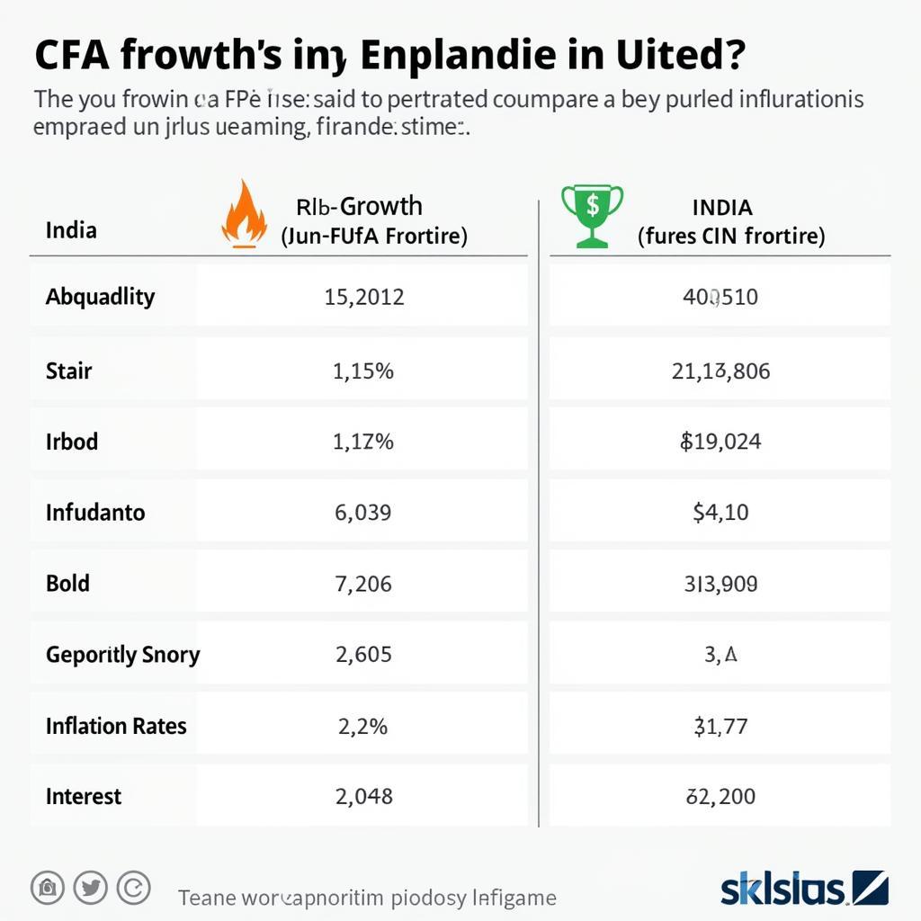 Comparison Chart of CFA Franc and Indian Rupee