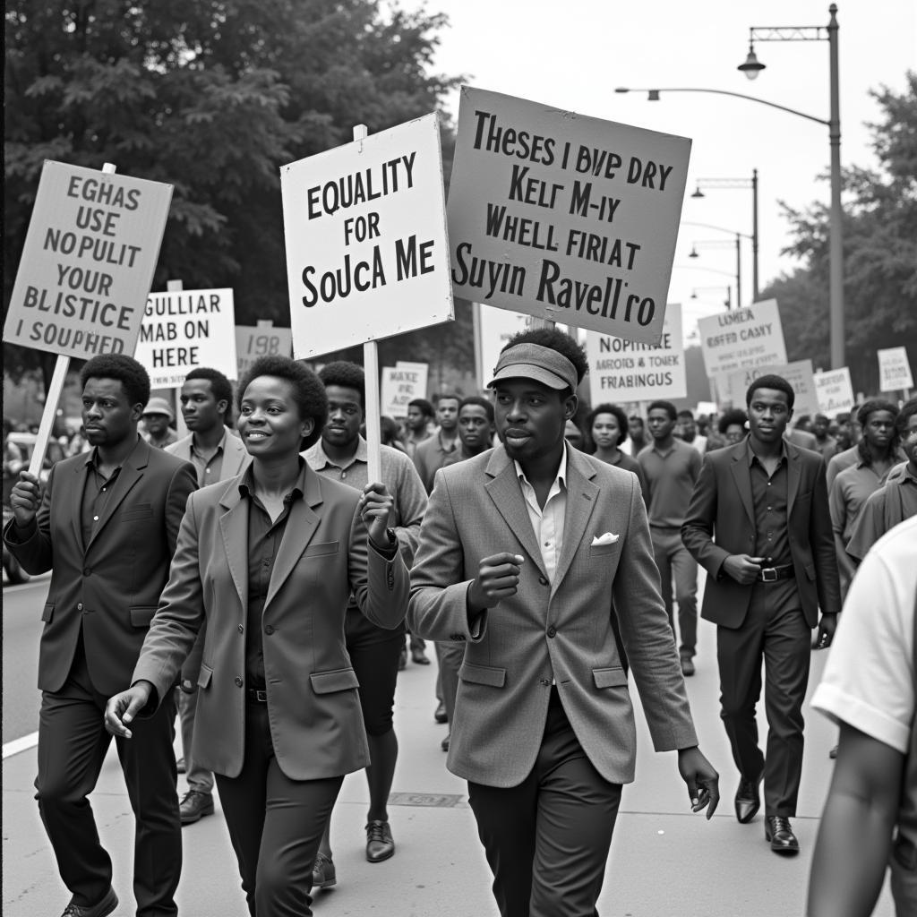 Civil Rights March in the 1950s