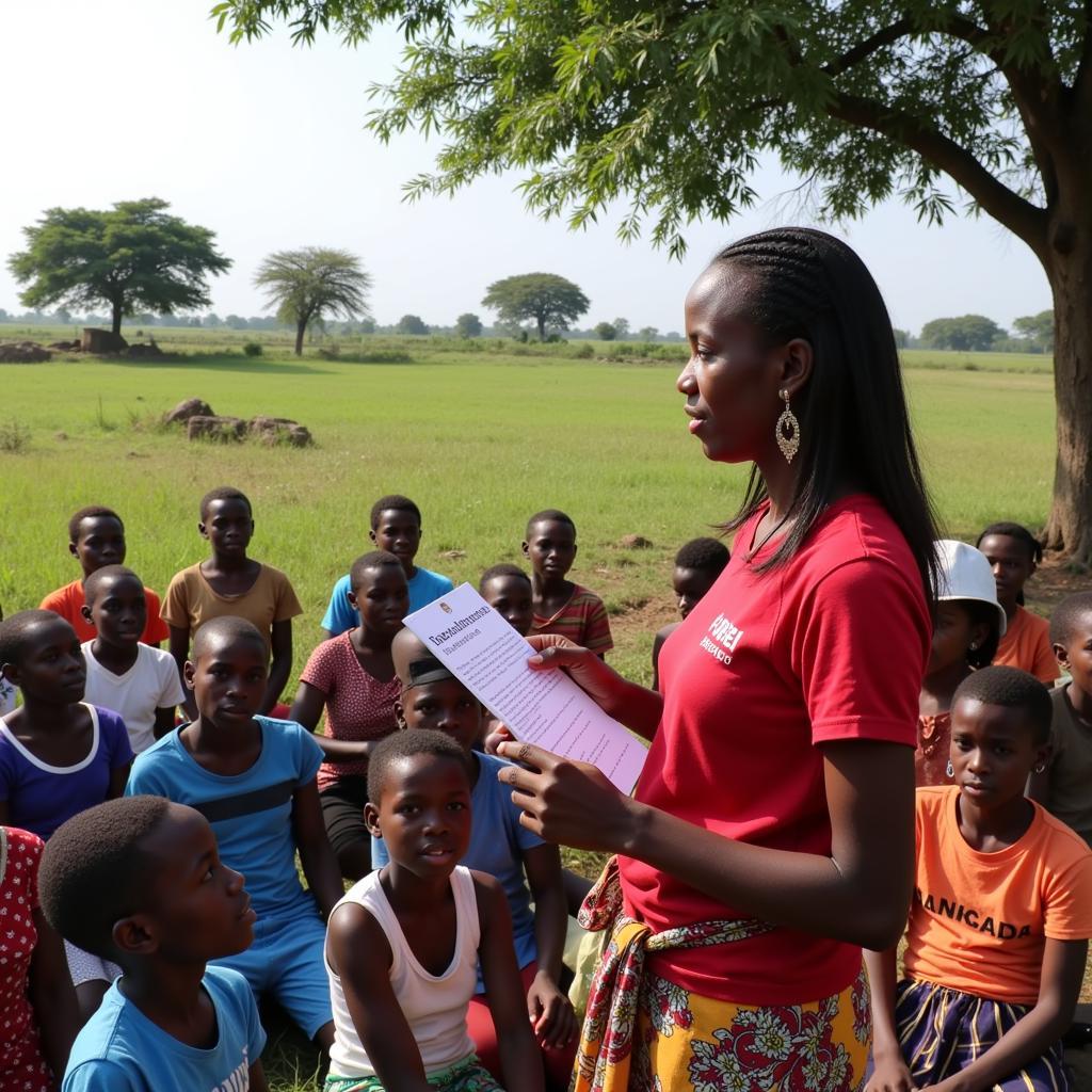 Community Health Workers Providing HIV Education