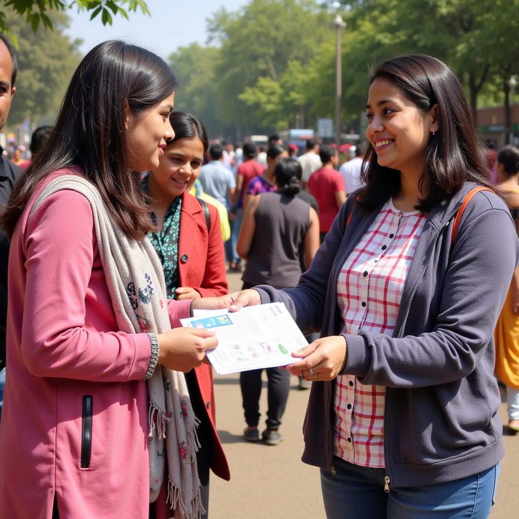 Community outreach program promoting drug awareness in Vizag