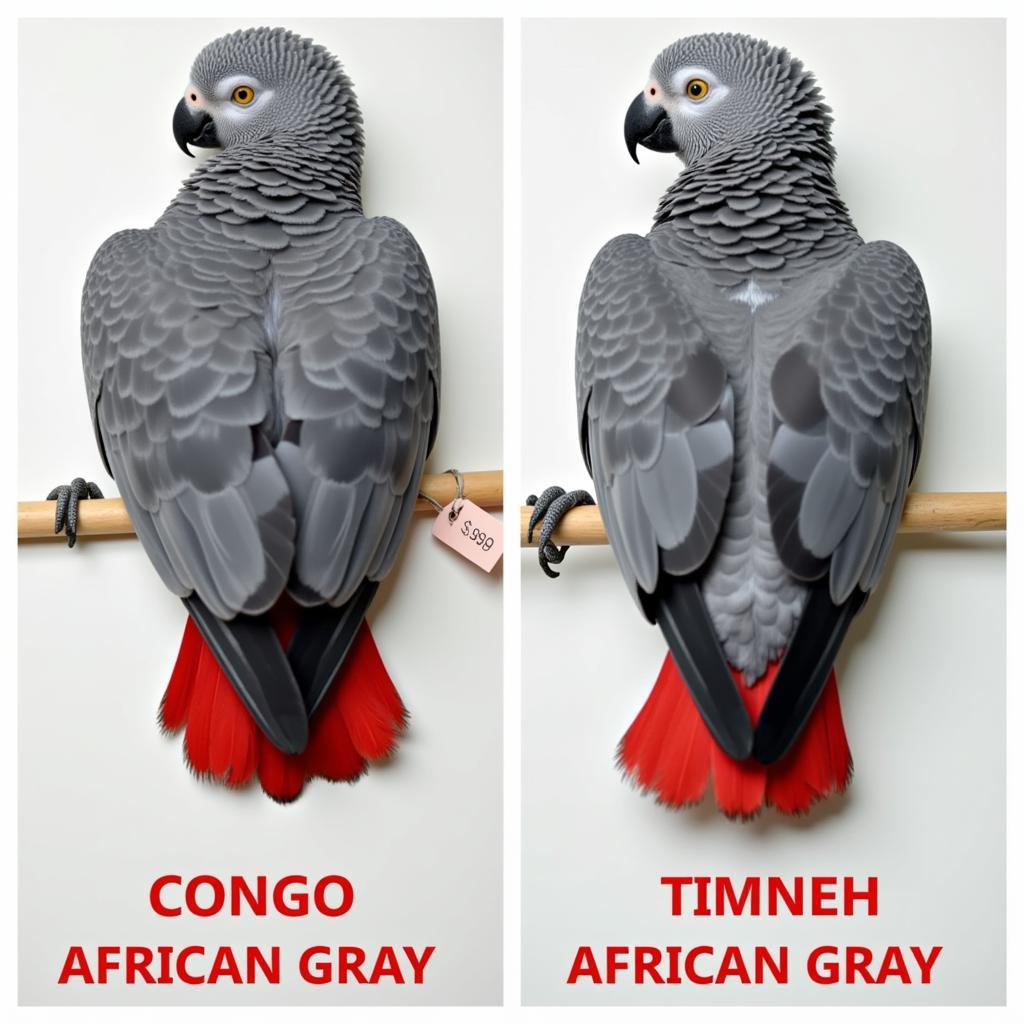 Congo vs. Timneh African Grey Price Comparison