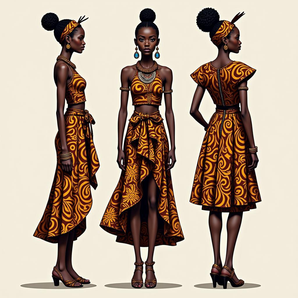 Contemporary African Fashion Inspired by Tribal Costume