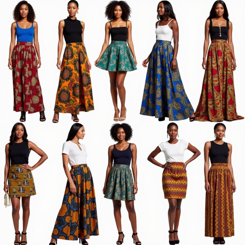 Contemporary African Inspired Skirt Designs