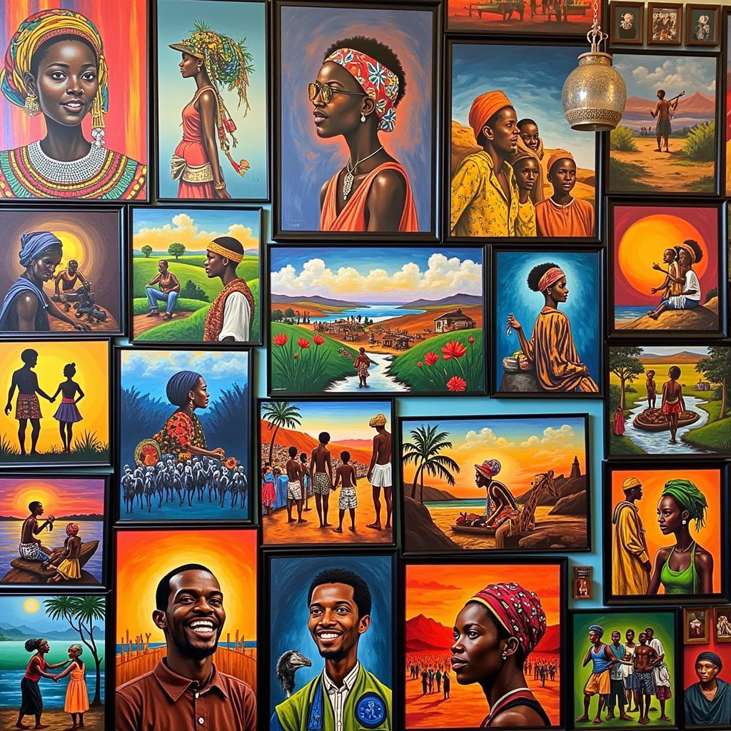 Contemporary African Paintings for Sale