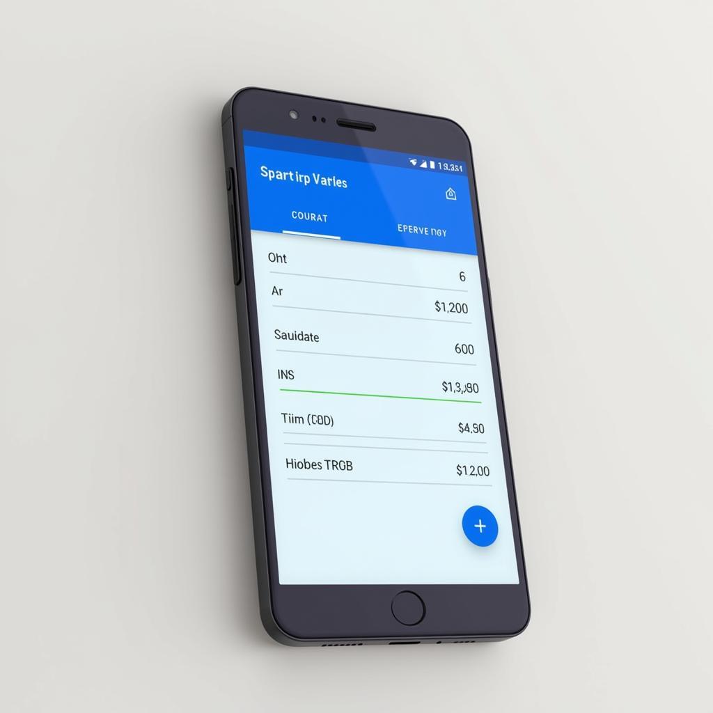 Currency Converter App on Smartphone