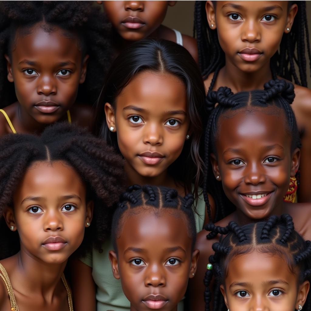 Diverse Phenotypes of African Girls