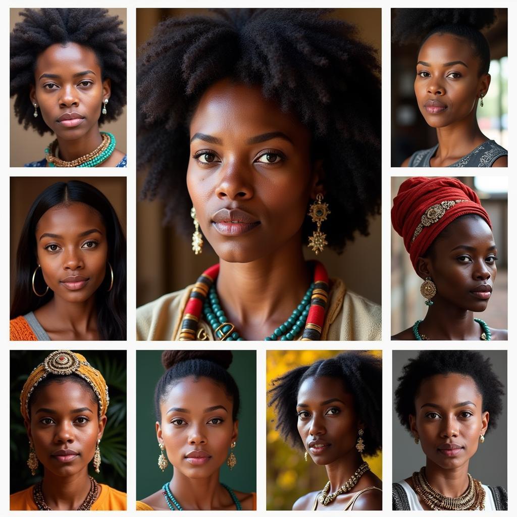 Diverse African Women Portraits