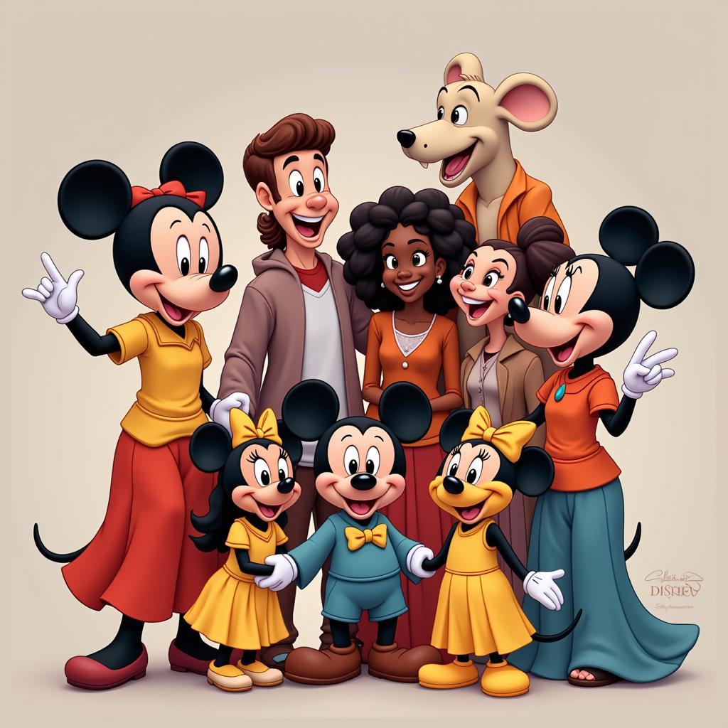 Diverse Disney Characters Celebrating Culture