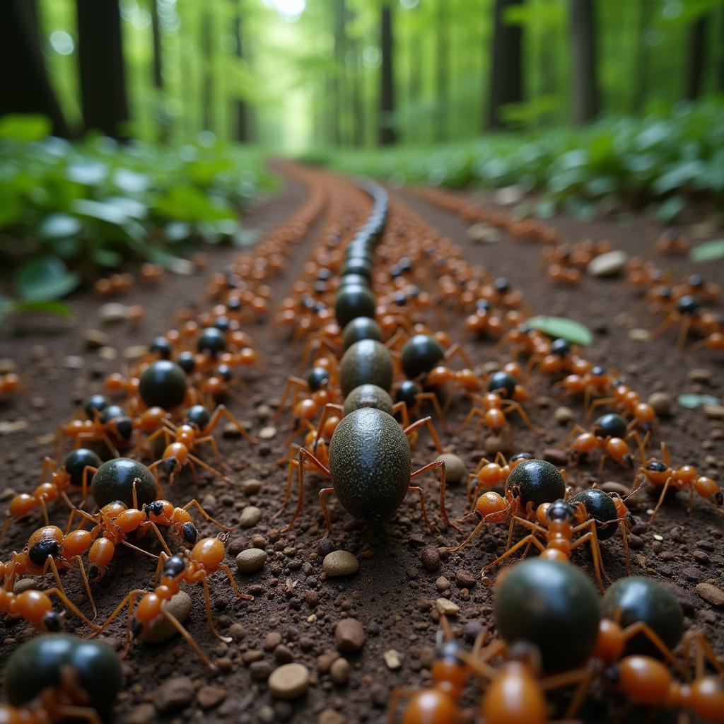 Driver Ant Colony Migration