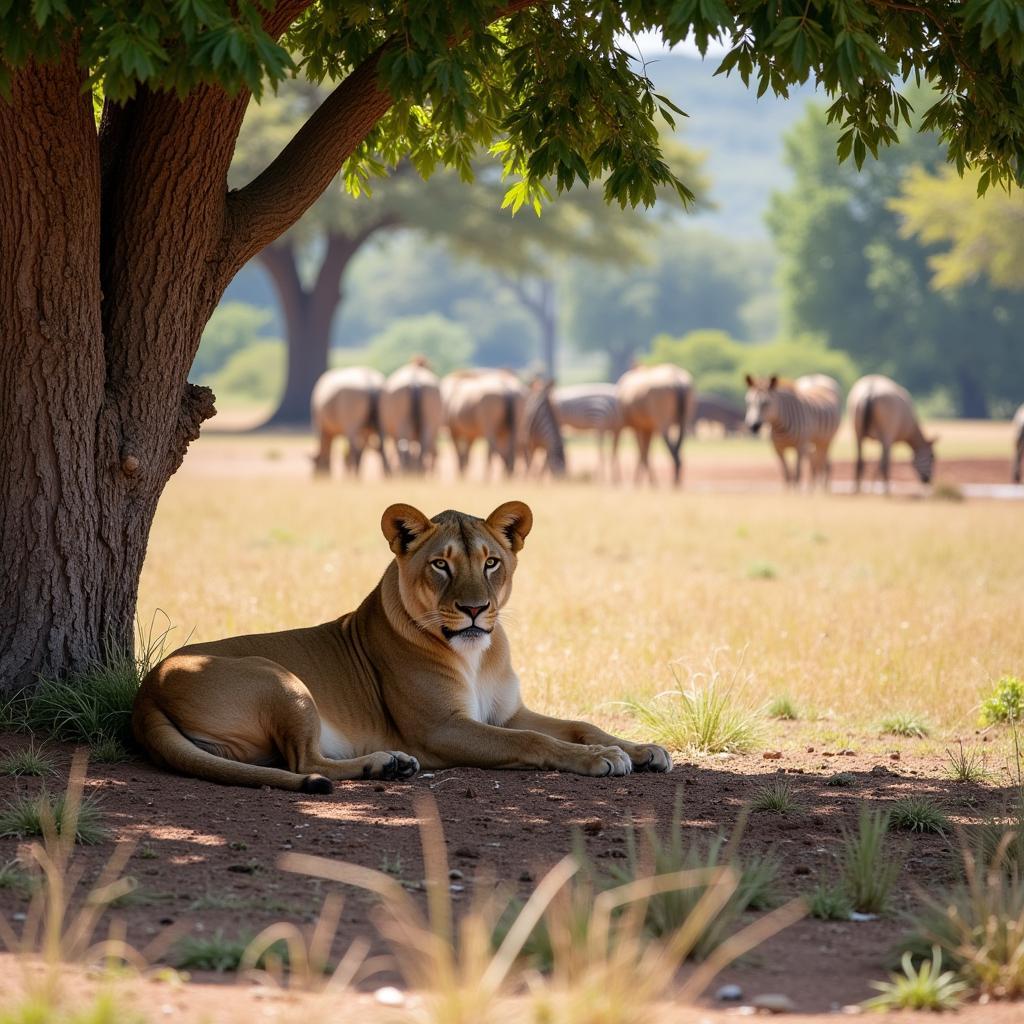 Dry season safari with excellent wildlife spotting