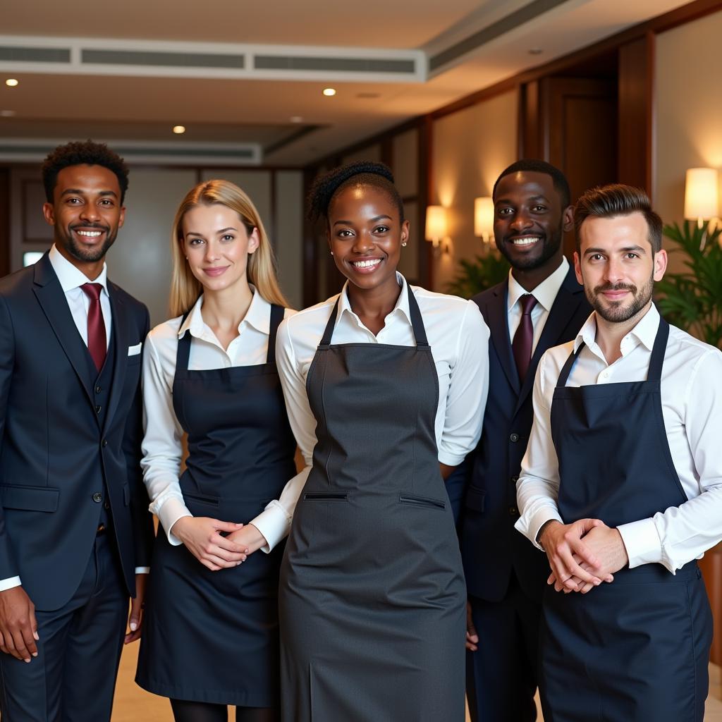 Diverse Hotel Staff in Dubai