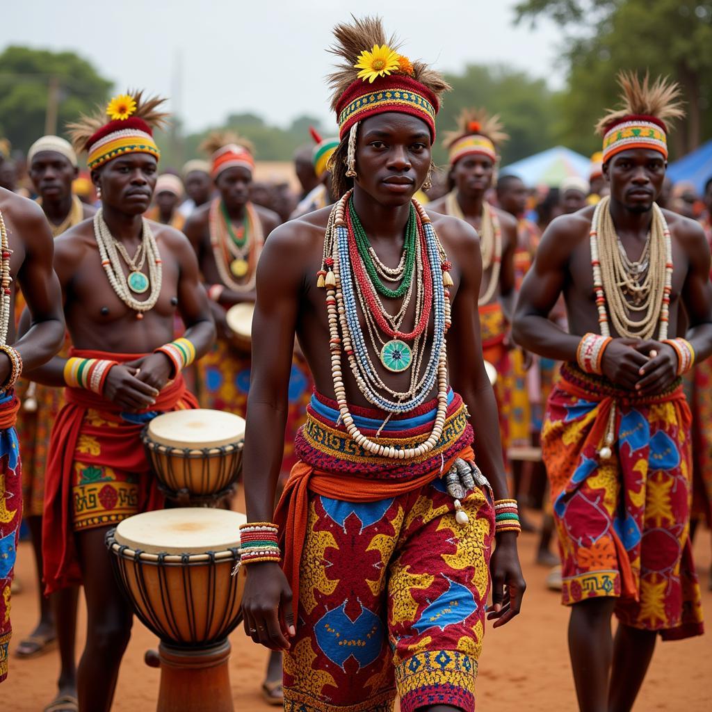 Vibrant Traditional Ceremony in East Africa