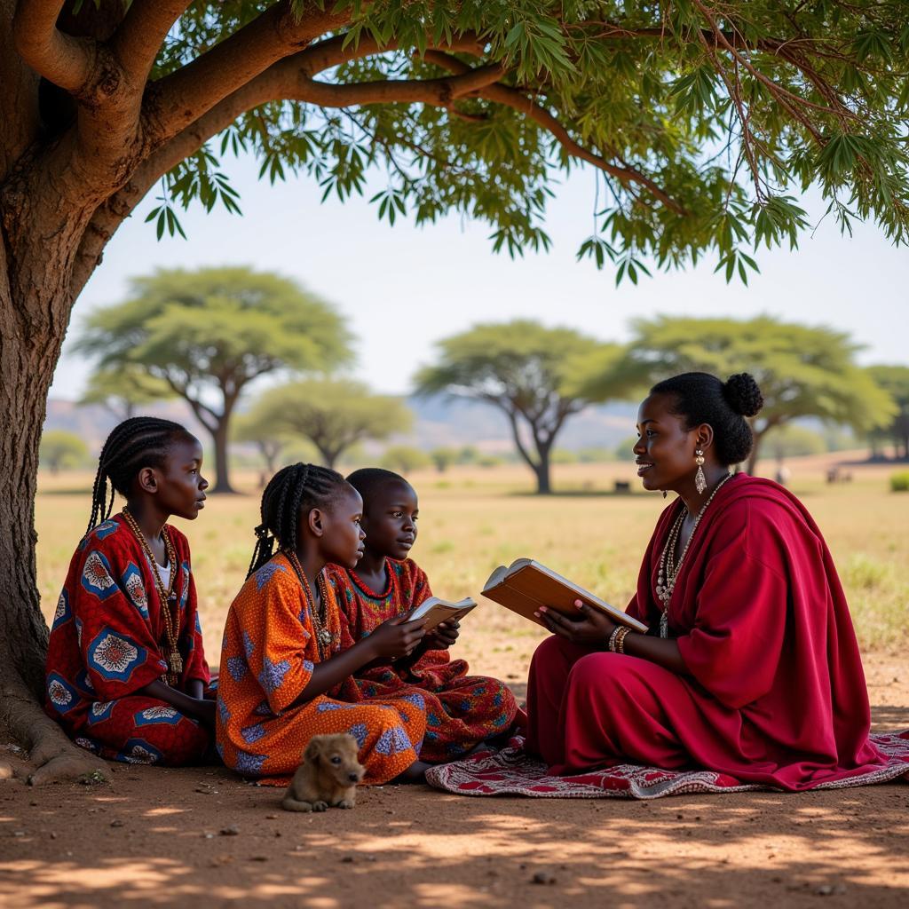 East African Folklore Storytelling Scene