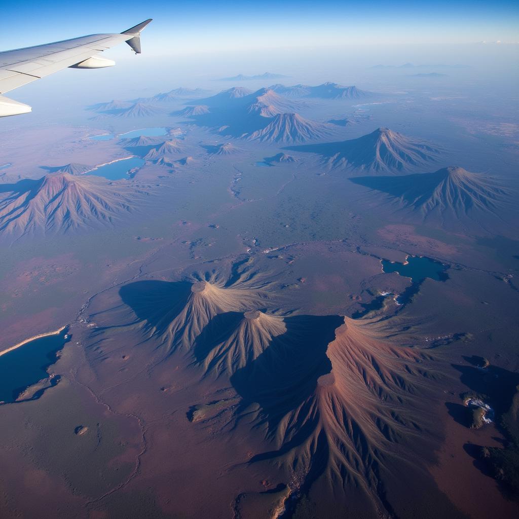 East African Rift Valley Aerial View