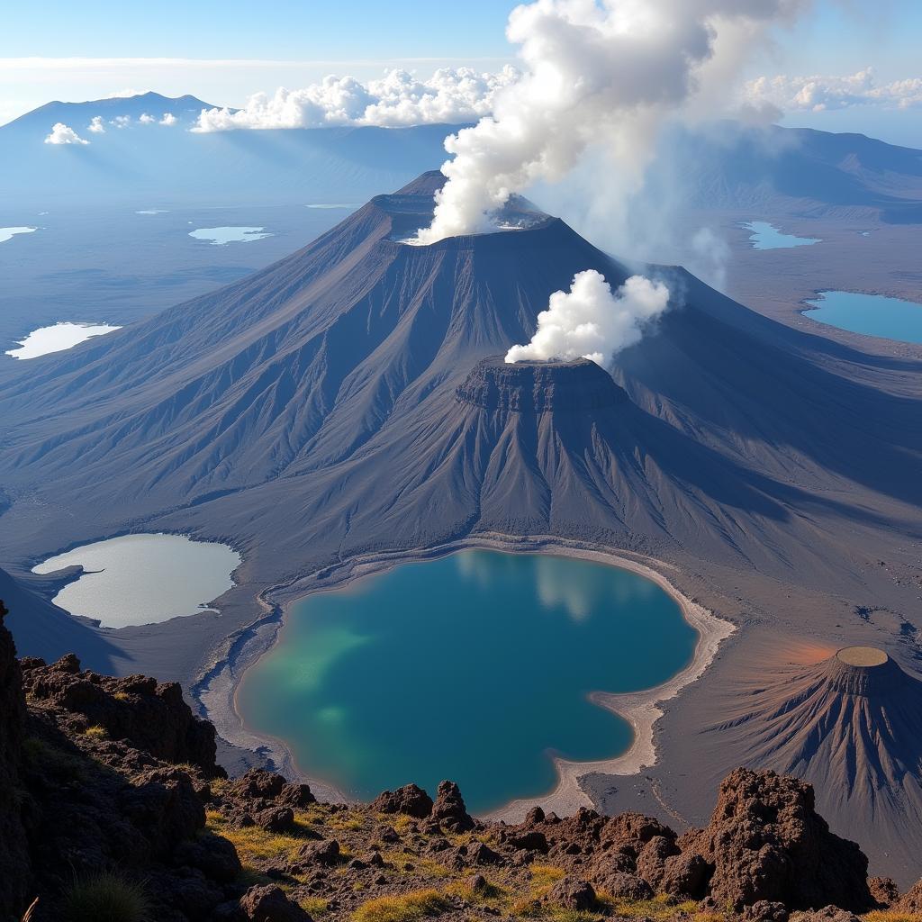 East African Rift Valley Volcanic Activity and Lakes