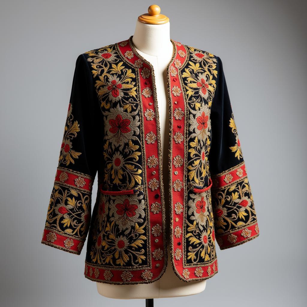 Embroidered Aso Oke Jacket Nigerian Style