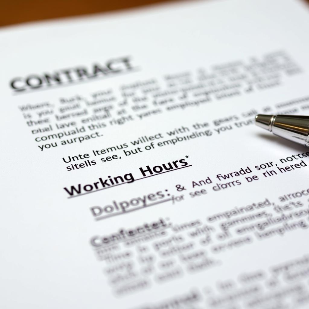 Employment Contract for Domestic Worker