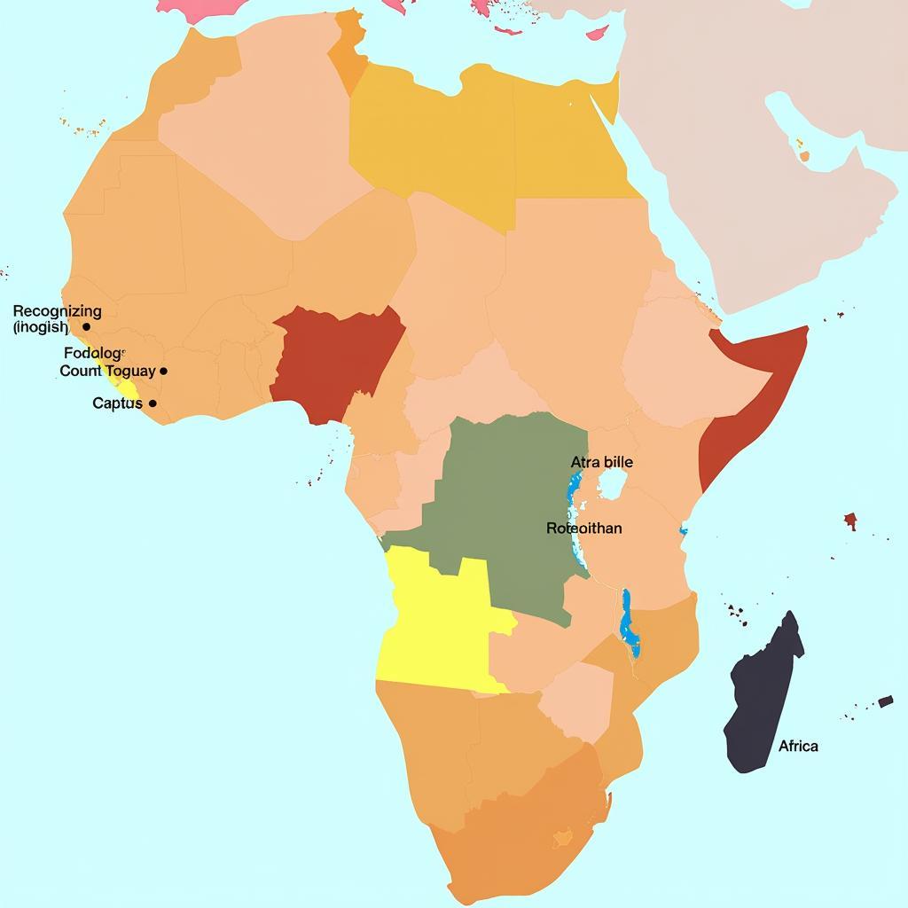 Map of English-Speaking African Countries