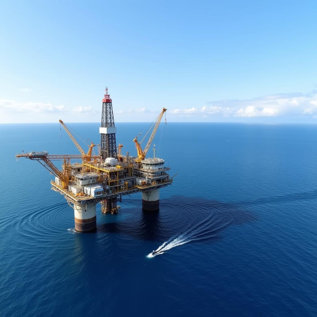 Oil Rig off the Coast of Equatorial Guinea