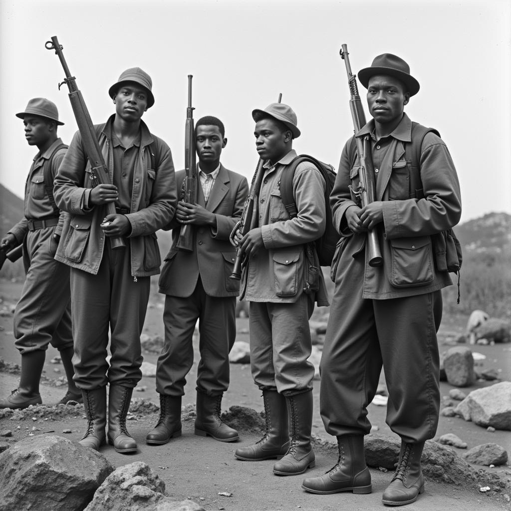 Ethiopian Resistance Fighters during Italian Occupation