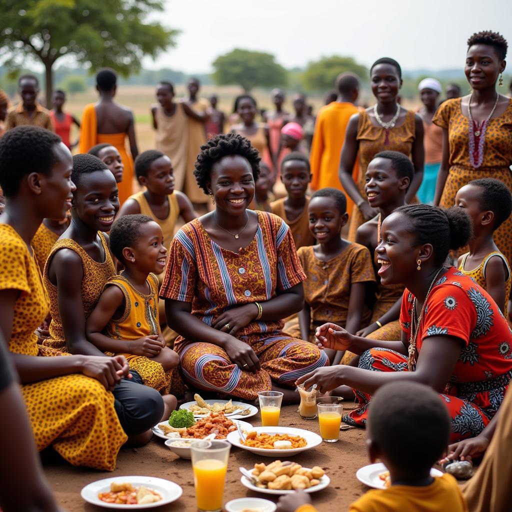 Extended African Family Gathering