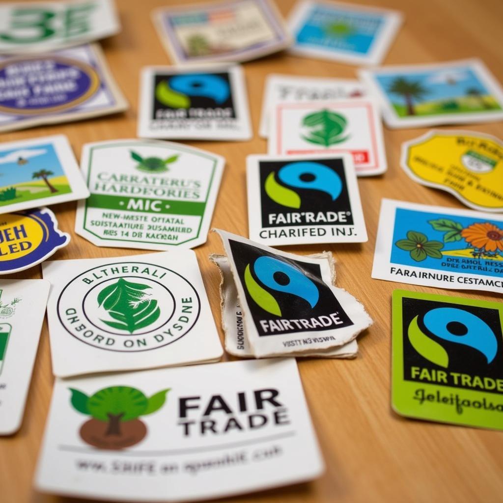 Fair Trade Certification Labels on Products