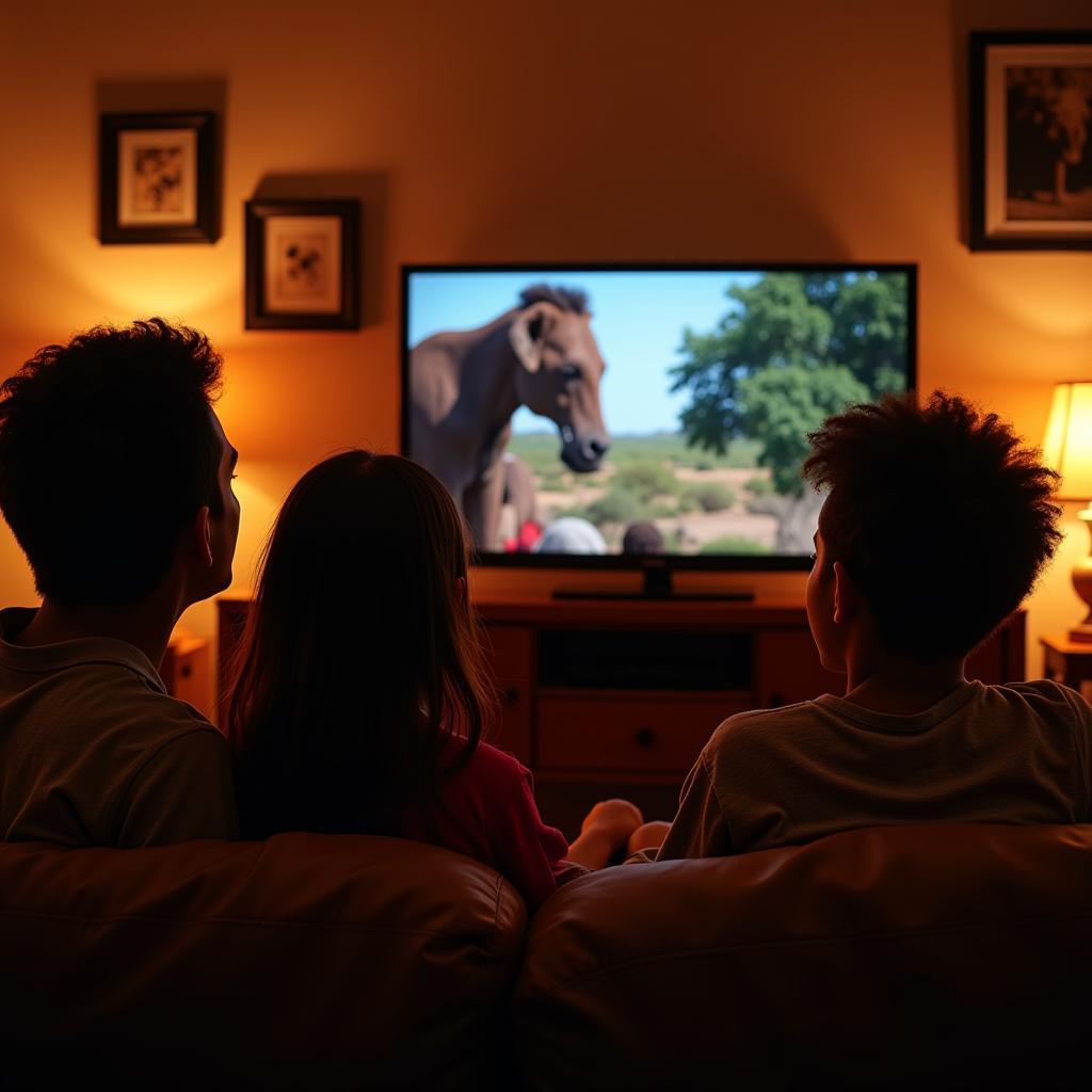 Family Watching African Channels on Firestick