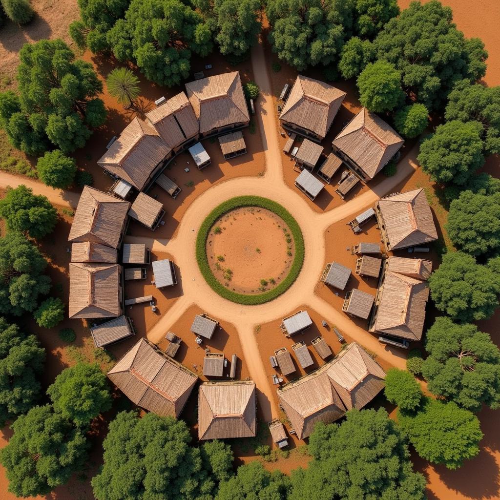 Fractal Architecture in African Villages