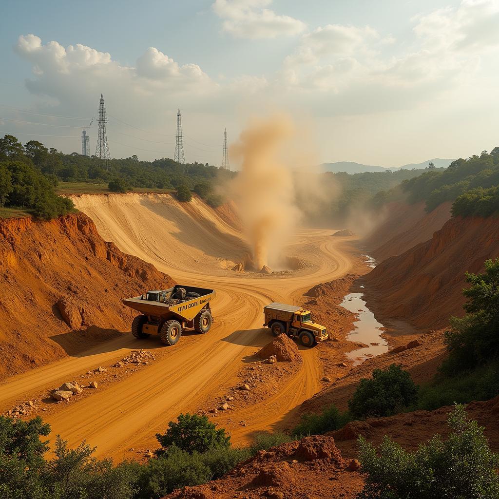 Ghanaian Gold Mining Operations