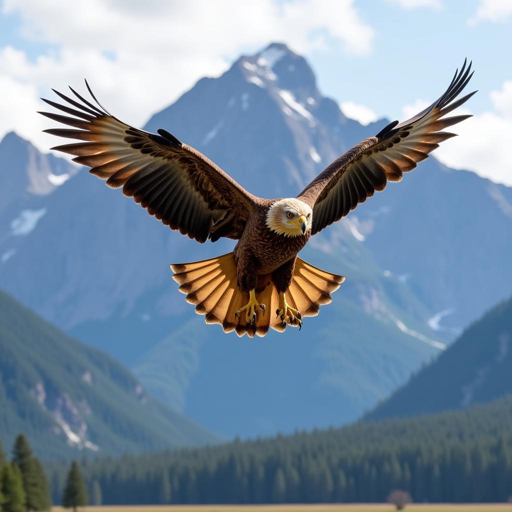 Golden Eagle Soaring High