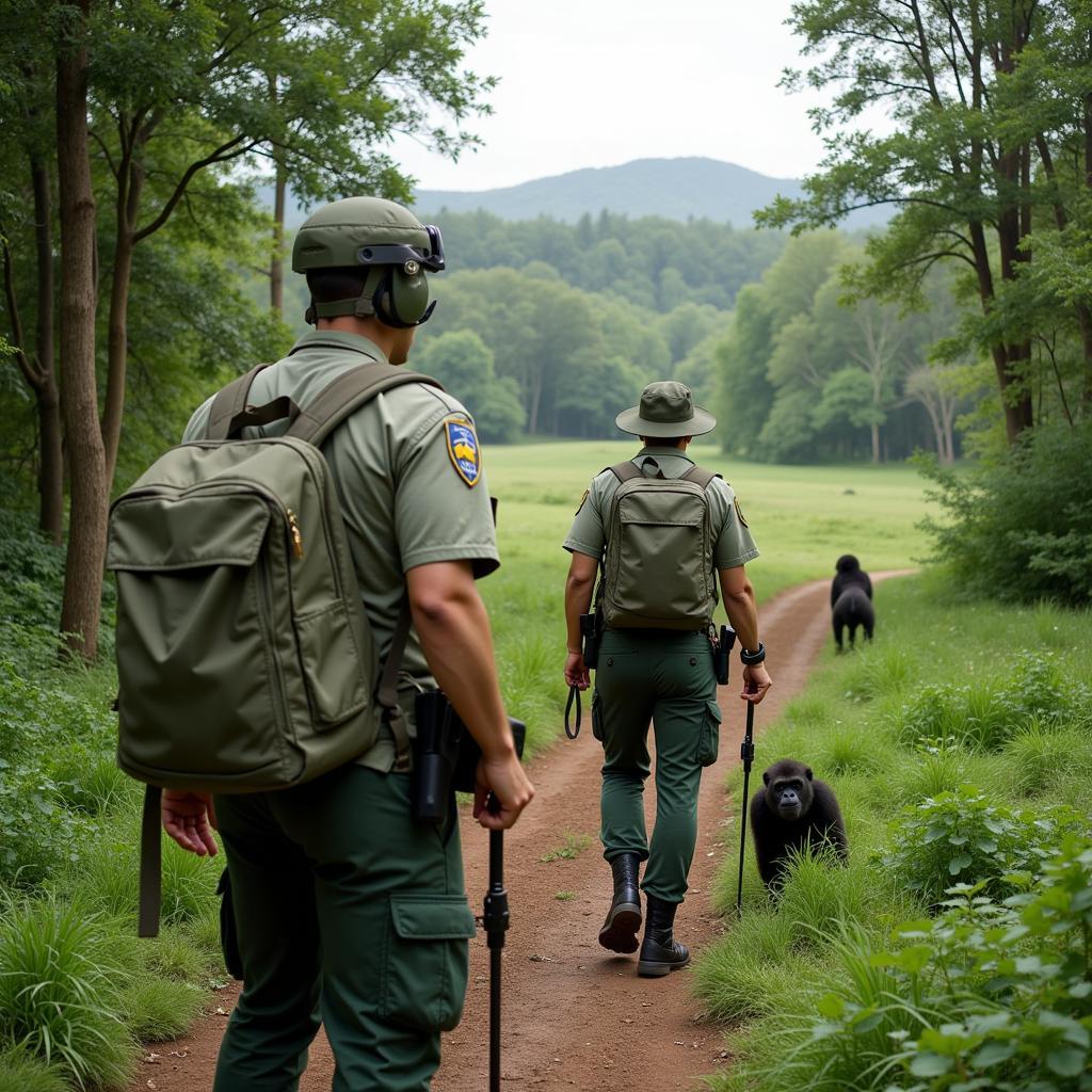 Gorilla conservation efforts in action